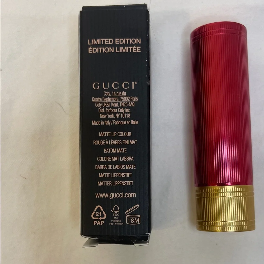 Gucci Rouge a Lèvres Mat Lipstick Limited Edition Janet Rust 505 NIP